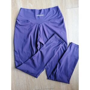 Alphalete power leggings purple xs athleisure fitness booty sculpt stretch